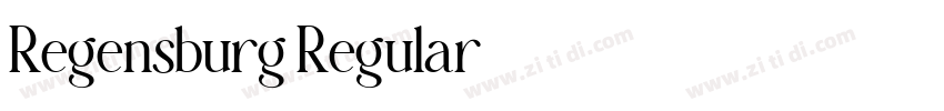 Regensburg Regular字体转换
